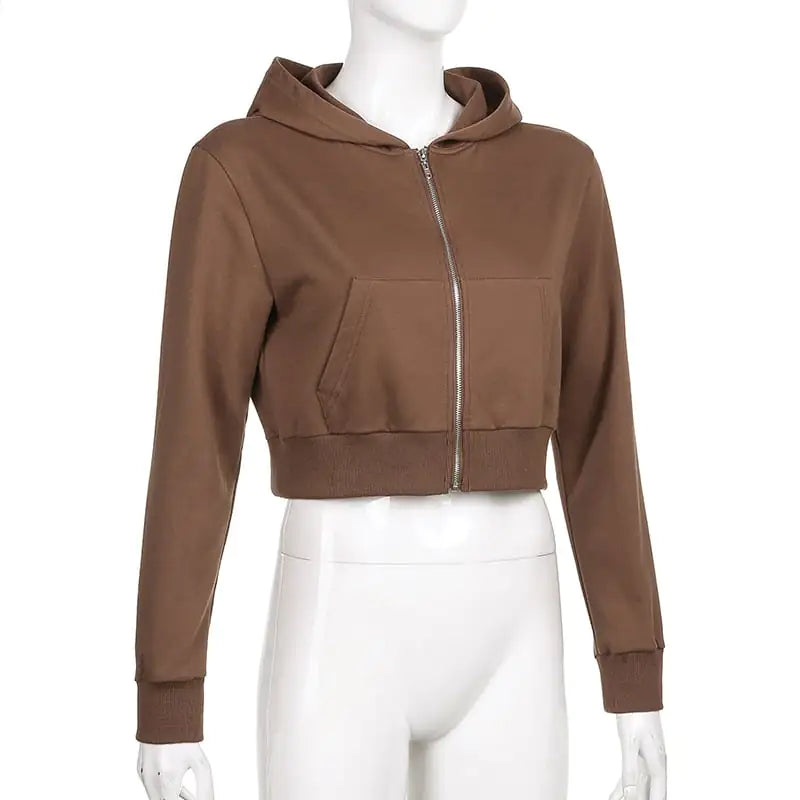 Women's Winter Hooded Zipper Cardigan Sweater Jacket