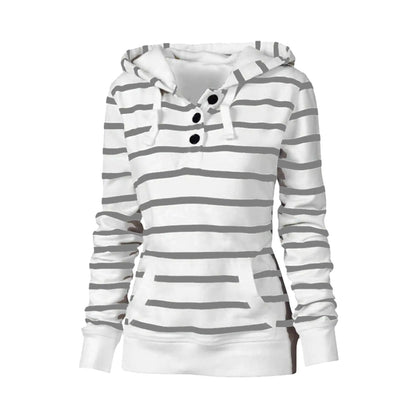 Casual Women's Long-Sleeved Hooded Pullover